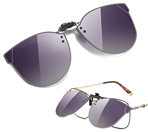 Wnddle Sonnenbrille Clip, Polarisiert Clip auf Sonnenbrillen, UV400 Sonnenbrille Clip, Polarisierte Clip-on Nachtfahrbrille