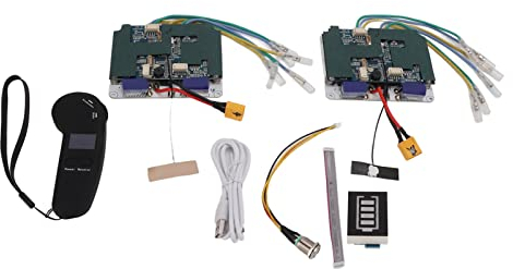 BuyWeek Elektro Skateboard Controller Kit, Fernbedienung Elektro Longboard Controller Riemenmotorantrieb 10S Steuerplatine Zugang Kit Elektrisches Skateboard Zubehör