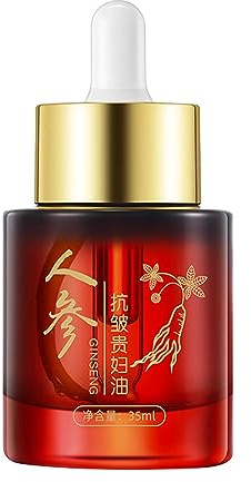 Olio viso al ginseng - Sieri illuminanti per il viso al ginseng con olio essenziale di ginseng,Sieri coreani per la cura della pelle da 35 ml, essenza anti-età al ginseng, olio di ginseng per Walopola