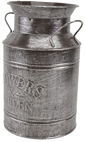 DECHOUS Decorative Flower Bucket Rustic Pitcher Vintage Style Vase for Living and Event Decor