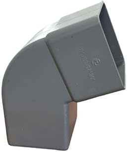 Curva quadra 67.30° per pluviali - Colore Grigio - Diametro 80