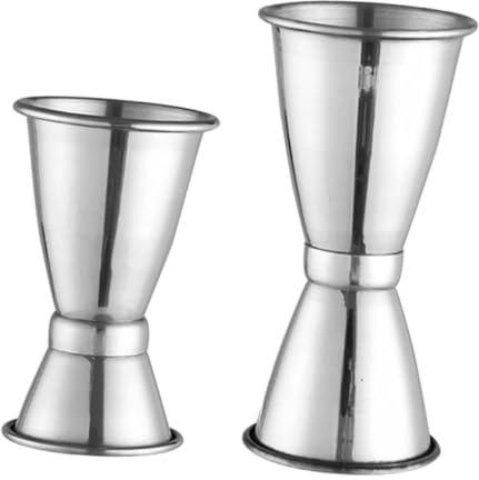 COLLBATH 2pièces Doseur Cocktail Double Tasse à Cocktail pour Barman Tasse Doseuse pour Boisson