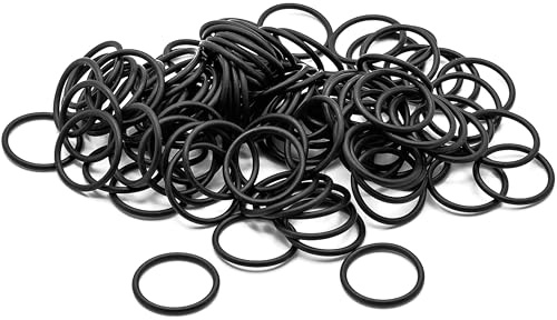 KINETICS LINE O-Ring Dichtungen (17.17 x 1.78 mm) 100 Stück NBR 70 Shore O-Ring Sortiment - ID Ø: 17.17 x STÄRKE Ø 1.78 mm Gummi Dichtringe für Verschiedene Anwendungen (-30°C bis 125°C)