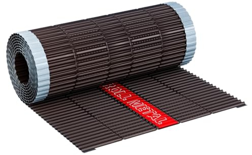 5lfm KAUFDACH® ROLL METAL Firstband Firstrolle voll Aluminium-Firstband für First und Grat (RAL8019 (Dunkelbraun))