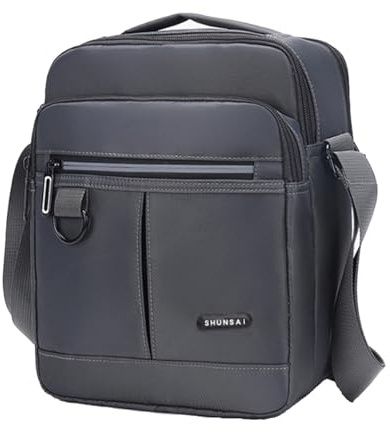 Vpoofree Umhängetasche Herren,Schultertasche Herren,Herren Tasche Umhängen,Herrentasche zum Umhängen,Shoulder Bag Men Wasserdichte Crossbag Brusttasche Handytasche für Tägliches Leben Reise
