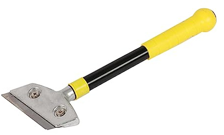 Didiseaon Rascador Limpio para Azulejos y Cristales Ergonómico Resistente con Control Antideslizante para Eliminar Pintura Adhesivos Esmalte y Manchas Ventanas Cocinas y Talleres