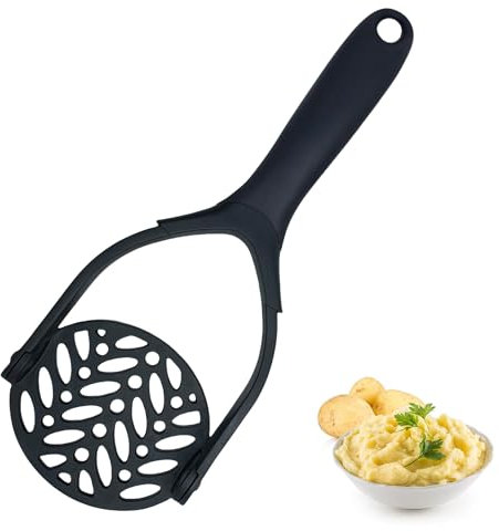 Yeomju Machacador de patatas, plegable de nailon para utensilios de cocina antiadherente, sin arañazos, dispositivo de cocina y gadgets, apisonador de patatas