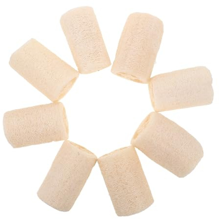 Beaupretty 8stücke Natürlicher Luffa-schwamm für Dusche und Küche zum Peeling und Entfernen von Fettflecken Ergonomischer Griff für Einfache Handhabung Schnelltrocknend und Geruchsneutral