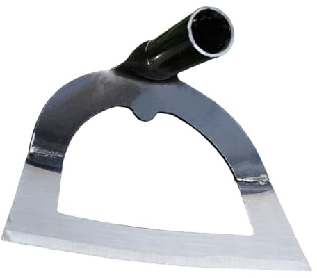 Abaodam Binette Acier Inoxydable Solide pour Jardinage Houe Creuse Résistante pour Désherbage Ameublissement et Plantation Outil Manuel Multifonction pour Légumes et Jardin Cadeau Fête des