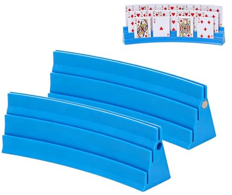 Spelkortshållare För Barn 2-Pack Magnetisk Pokerkortleksförvaring | Korthållare För Små Händer För Barn Tonåringar Vuxna Seniorer Samlare Nybörjare Hemma Spelrum Lägenhet Barer Klubbar Familj