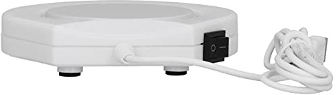 Ausla Scaldacaffè USB, Scaldatazze in Ferro ABS per Scrivania, Mantiene le Bevande a una Temperatura Compresa tra 140 e 158 °F, Interruttore di Alimentazione e Indicatore Luminoso, Scaldatazze