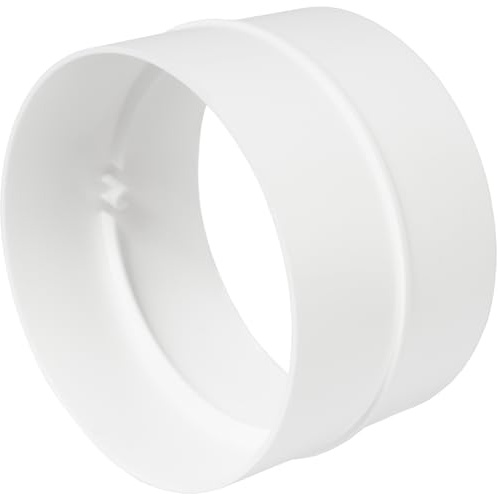 Repa Market 4 Inch / 100 mm Plastic Duct Pipe Connectors - Round Male Fit Flexible Ducting Extension - Hose Work - Dryer Vent Extension - Inline Air and Water Flow Extraction Pipe Lines