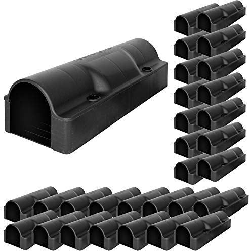 30x Köderstation Ratten Set Köderbox Rohr Garten Mausfalle Mäuse Rattenköderbox Box Rattenköderstation Rattenfalle Kinder- Haustiersicher Koederbox Petigi
