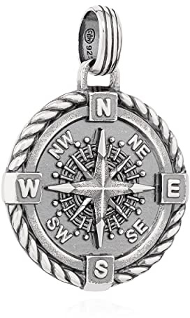 NKlaus Herren Kettenanhänger Groß 925 Silber oxidiert Motiv Silberanhänger massiv vintage Männer nordischen Mythologie Silberschmuck