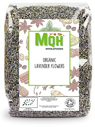 ORGANIC Dried Lavender Flowers Loose Herbal Tea Pot Pourri Premium Quality! Soil Association Certified (100g)