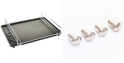 Char-Broil 140 515 - Plaque de cuisson en fonte pour brûleur latéral + 140 025 - Crochets à ustensiles GearTrax