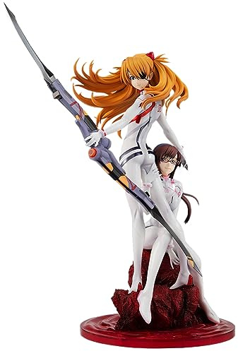 Xinchangda Figuren Asuka Langley Soryu, Anime Figur Statue Mari Makinami Illustrious Statue Actionfigur Sammelfigur Ornament 23 cm