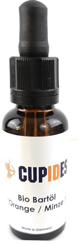 Bio Beard Oil Bartöl Cupides Premium Quality oil - made in Germany - 30 ml - High-Quality Ingredients (Orange/Minze)