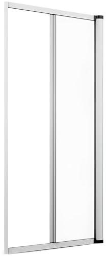 Zanzariera Orizzontale Verticale Professionale in Alluminio - Chiusura Rallentata e a Calamita, Riducibile in Larghezza e Altezza (Bianco, 160x250)