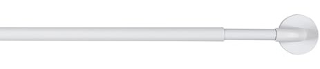 CINTACOR | Barre de Vitrage Extensible, Tringle à Rideaux sans Percage, Adhésive, Barre Telescopique en Métal Cadre de Fenêtre, Installation Facile sans Vis | Diamètre 10mm | 1 unité | Blanc, 40-70cm