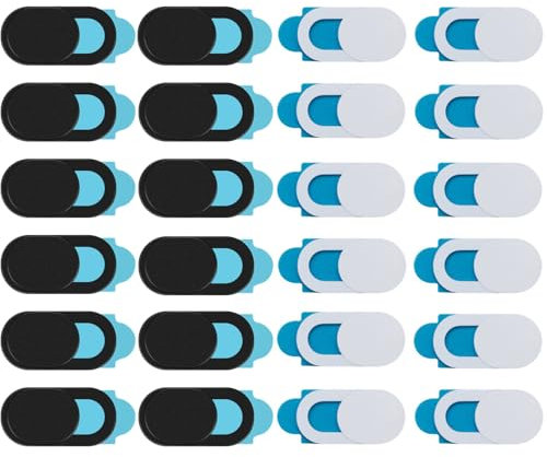 PGKDYC 24Pcs Webcam Covers, Laptop Camera Cover Slider, Phone Camera Cover, Computer Accessories for Privacy Protection, Ultra Thin Laptop Accessories for Phone, Tablet