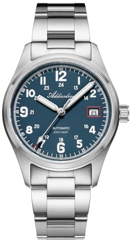ADDIESDIVE Automatikuhr Herren NH35A Edelstahluhr 200m wasserdicht analoge Uhr Saphirglas BGW9 Leuchtend Mit Edelstahlarmband AD2070