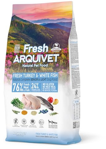 Arquivet Fresh Senior Light Pavo & Pescado Blanco 10Kg - Pienso Semihúmedo