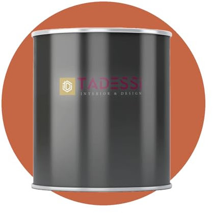 TADESSI Wall Select Wandfarbe Rot - Safran - abwaschbare Innenfarbe matt - Dispersionsfarbe - Geruchsarm und Lösemittelfrei - 5 Liter Gebinde