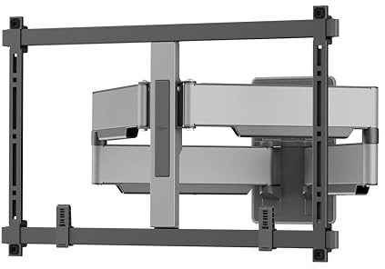 Vogel's TVM 5857 – Extremt stabil, vridbar TV-väggfäste med dubbelarmar för stora, tunga TV-apparater upp till 100 tum och 75 kg, TÜV-testad, vridbar upp till 120°, max. VESA 600 x 400, universell