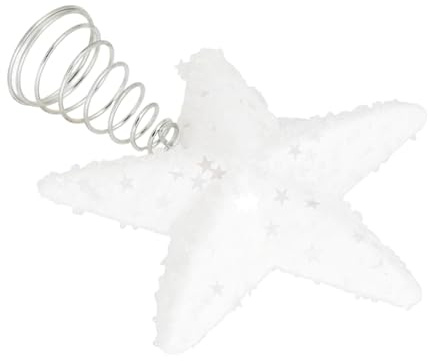 Zerodeko Weihnachtsbaum Spitze Stern Aus Glitzernde Christbaumdeko Für Festliche Anlässe Leicht Und Stabil Dekorative Baumspitze Für Weihnachtsbaum Schmuck