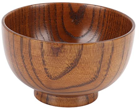 Bol en bois de style japonais Bol en bois fait à la main pour nouilles à soupe de riz salade adaptée à la cuisine à la maison