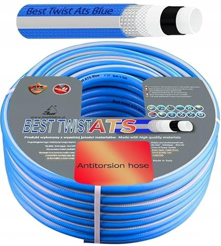 Gartenschlauch 1/2 Zoll 30m – 6-lagig, knickfest, verdrehsicher, Hochdruck 36 bar, langlebig, flexibel