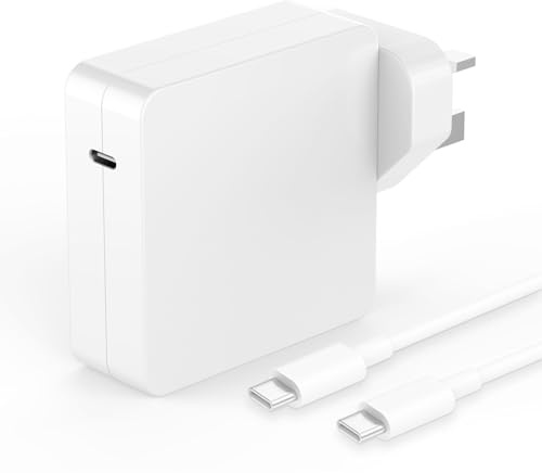 106W USB C Charger, Super Power Adapter Compatible with MacBook Pro 16/15/14/13 Inch, Mac Book Air 13/15 inches, iPad Pro 2022/2021/2020/2019/2018, Laptops Fast Plug with 2M Type C to USB-C Cable Wire