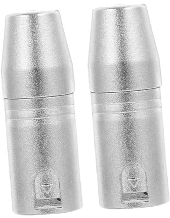 ELAYARD 2 pièces Adaptateur Audio Broches XLR Mâle vers Prise Jack Femelle Connecteur à XLR pour Microphone Transmission Sonore et Installation Simple