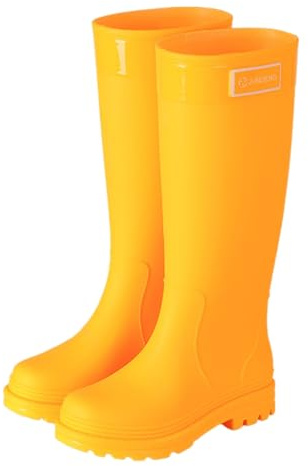 Stivali di Gomma Leggeri da Donna Chelsea Impermeabili con Suola Antiscivolo Wellies Ankle Boots Moda Antivento Stivali Stivaletti da Pioggia Slip on Leggere Antiscivolo per Esterno E Giardino
