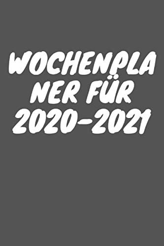 Wochenplaner für 2020-2021