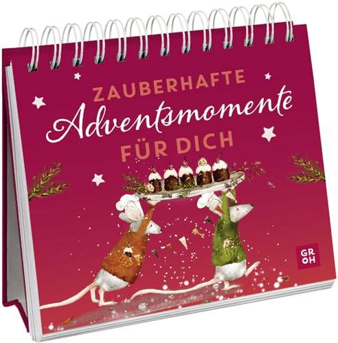 Zauberhafte Adventsmomente für dich: Kleines Buch zum Aufstellen mit liebevollen Gedanken für die Adventszeit | Versüße deine Adventszeit mit süßten Tieren, Sprüchen und Zitaten