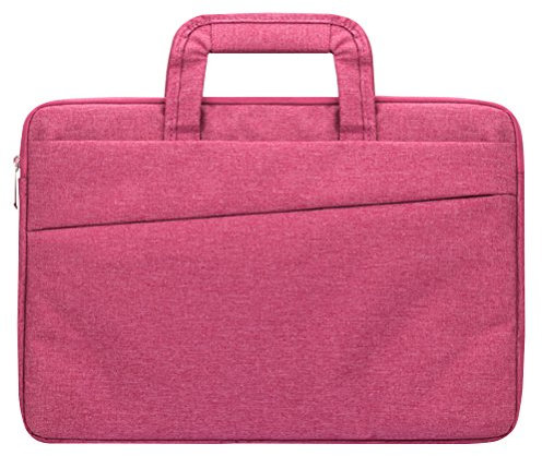 LaoZan Sacoche de Transport en Ordinateur portable Housse pour Tablette PC, Ordinateur Portable,Macbook, Ultrabooks, Anti-Chocs, Multi-fonctionnel 12 Rose Pink
