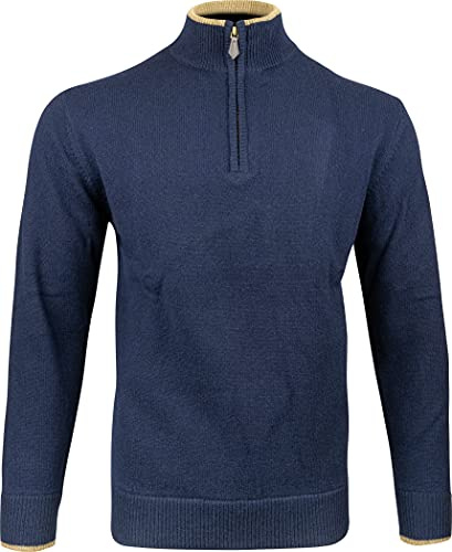 JACK PYKE Ashcombe - Strickpullover mit Reißverschluss - 100% Lammwolle