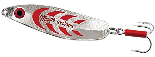 Mepps SYCLOPS - Cuchara de Mepps, varios colores disponibles (plata/rojo, 0)