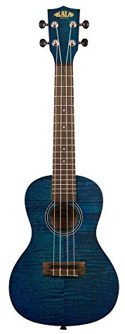 KALA KA-CEMB - Blue Exotic Mahogany Concert Ukulele, with Bag (UB-C)