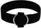 Damen Choker Halskette, Halsband Damen Choker Samt mit O-Ring Gothic Halsschmuck Silber Schwarz Verstellbar Halskette für Frauen Mädchen 48CM