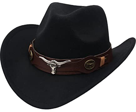 Harilla Klassischer Western Cowboyhut für Halloween