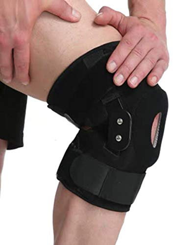 Rodillera con bisagras Ajustable de Aluminio, ortesis de Apoyo, ligamento, Lesiones Deportivas, férula ortopédica, Rodilleras, Soporte de férula para Rodilla al Aire Libre