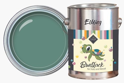 Caleo Color Lack ELBLING Dunkelgrün, 0,68 Liter - ökologischer Lack für Möbel - natürlich, lösemittelfrei, spielzeugtauglich