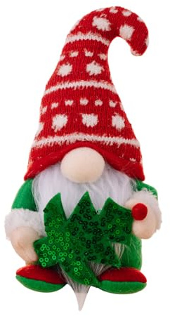 TSBB Decorazioni Natalizie Cactus Nani Ornamenti Cappello Curvo Lavorato a Maglia Tomtes Albero di Natale Decorazioni per ciondoli per Bambole Senza Volto