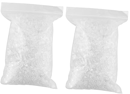Warmhm 2stücke Farbiger Glasstein-deko-Sand Pack Für Mikro-landschaften Aquarium Und Glasvasen-Dekoration Transparent Pro Packung