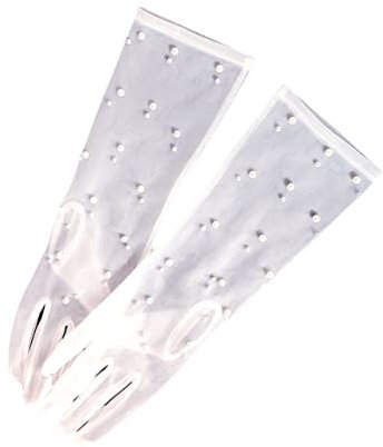 PACKOVE 1 Paar elegant brauthandschuhe dance party prom glamorous Accessoires für Hochzeitskleider Hochzeitshandschuhe damen Handschuhe anziehen Perlen Zubehör Mädchen