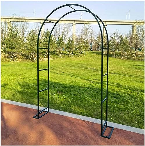 GueTTO Arche De Jardin en Fer Forgé Largeur du Passage 120Cm 140Cm 180Cm 240Cm 300Cm 350Cm Arceau À Rosiers Tonnelle pour Mariage Vigne Support De Plantes,Noir,W240*H220cm