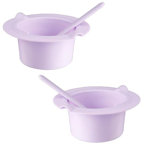 Thyonta DIY Silicone Mask Bowl Beauty Hair Removal Melting Wax Mixing Bowl High Temperature Resistant Silicone Wax Bean Bowl Hydrotherapy Mask Mixing Bowl